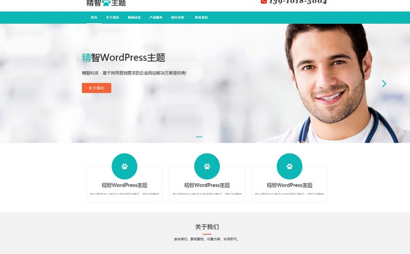 医疗公司wordpress主题