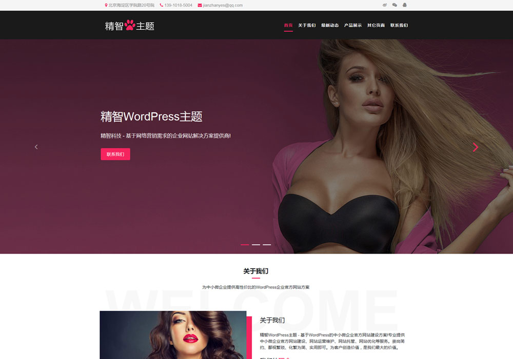 美妆wordpress主题